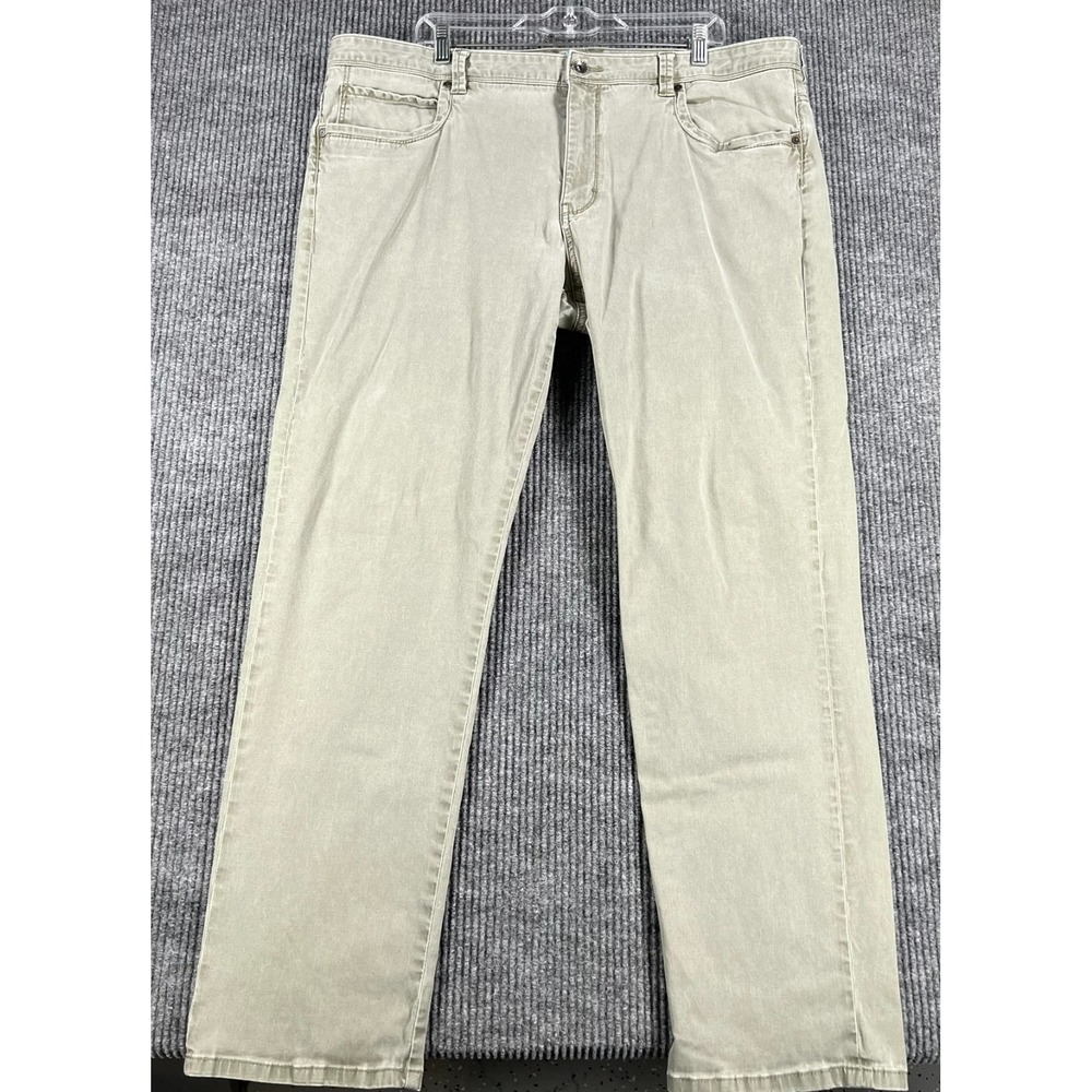 Tommy Bahama Pants Mens Size 42x32 Beige 5 Pocket Design Casual Beach Golf
